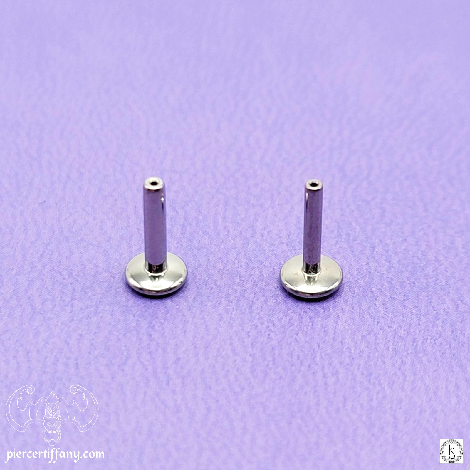 5mm Disk Labret Threadless Industrial Strength Piercings by Tiffany